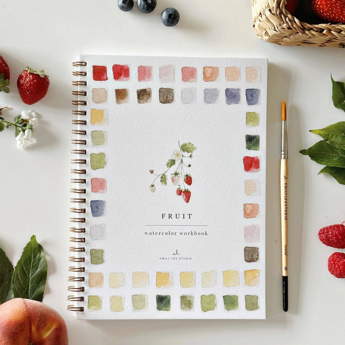 Fruit Watercolor Workbook | Emily Lex