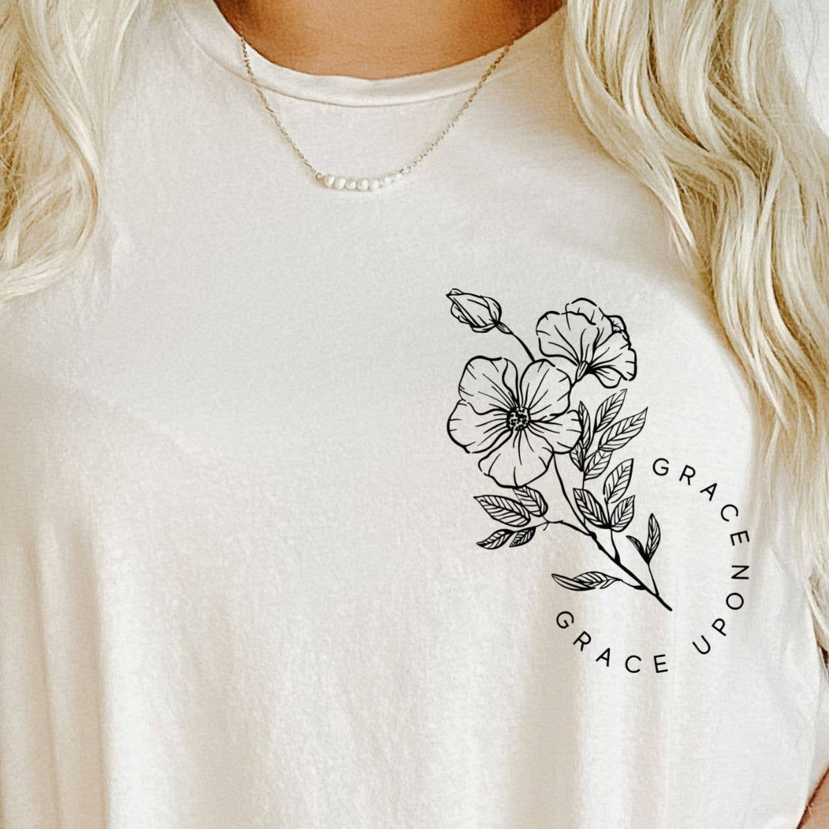"Grace Upon Grace" Screen Printed Tee Shirt - CLEARANCE