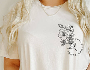 "Grace Upon Grace" Screen Printed Tee Shirt