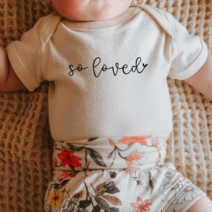 "So Loved" Infant Onsie