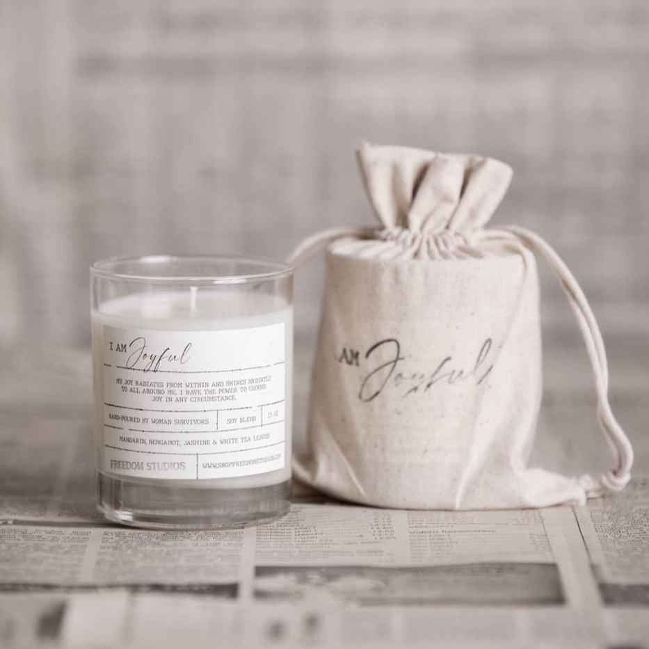"I AM Joyful" Hand Poured Artisan Candle