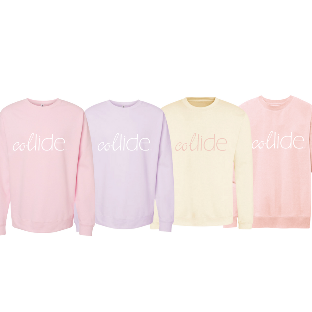 Collide Crew Neck Sweatshirt (Pastels)