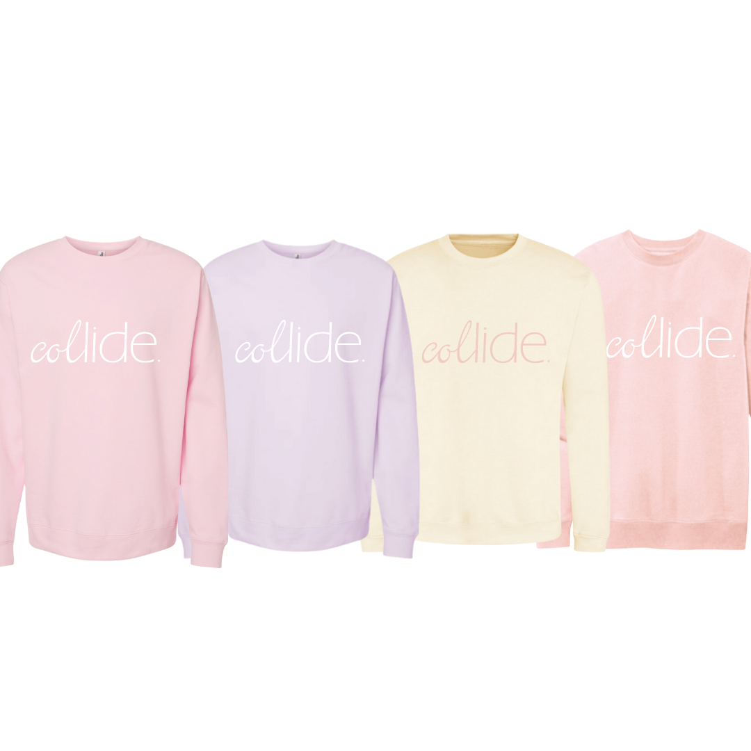 Collide Crew Neck Sweatshirt (Pastels)