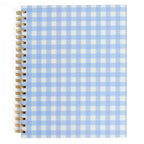 Blue Gingham Spiral Notebook