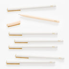 Felt Pen with Gold Accent (White or Blush Pink)