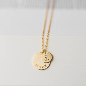 Hope for this Season Necklace | Gold