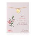 Floral Etched Pendant Necklaces (Assorted Styles - Daisy - Lavender - Lily - Rose - Sunflower - Tulip)