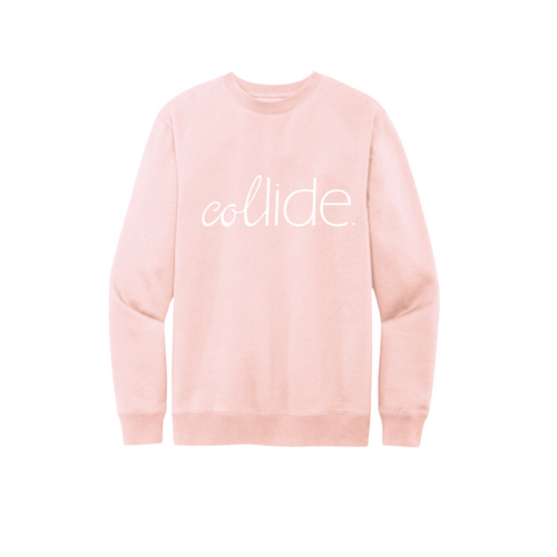 Collide Crew Neck Sweatshirt - Peach (Discounted)