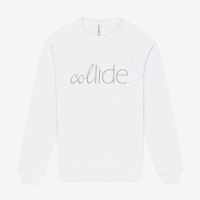 Collide Crew Neck Sweatshirt | Ash Grey | Mauve | Mustard | White