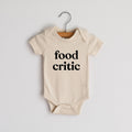 Organic Baby Onesie: "Food Critic"