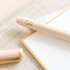 Felt Pen with Gold Accent (White or Blush Pink)