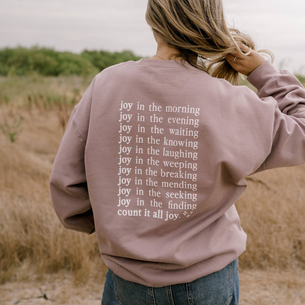 Count It All Joy Sweatshirt | Dusty Mauve