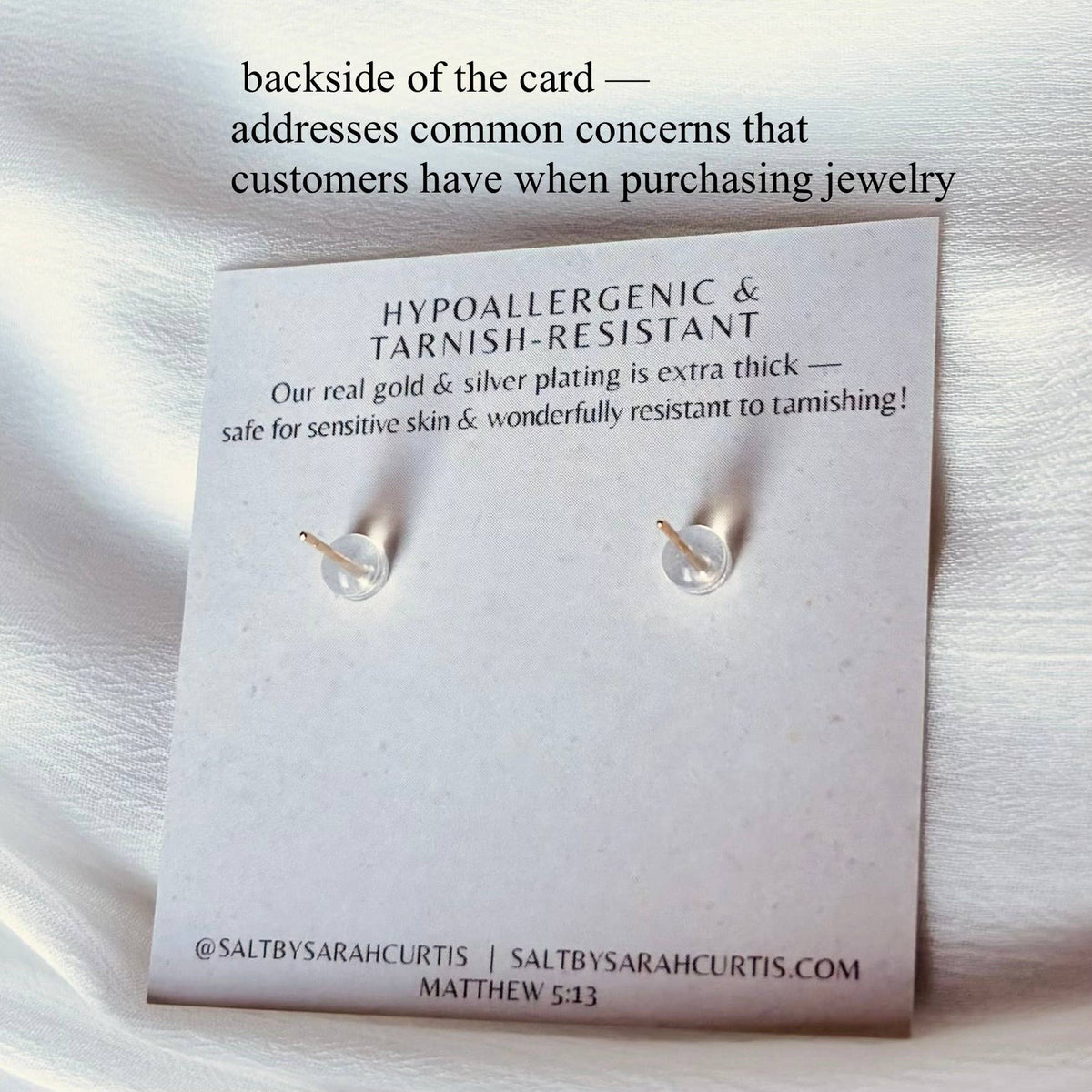Gold Embossed Daisy Earrings | 18k gold plating