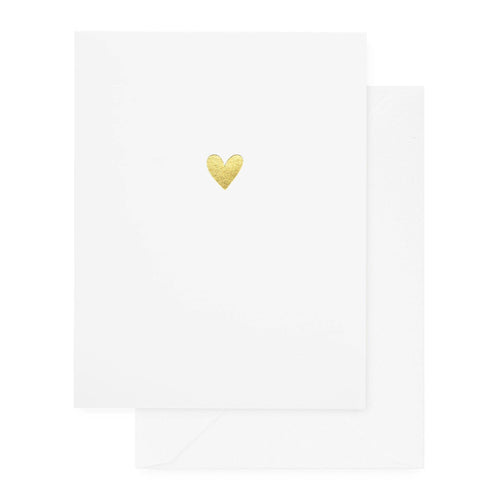 Gold Heart - Greeting Card