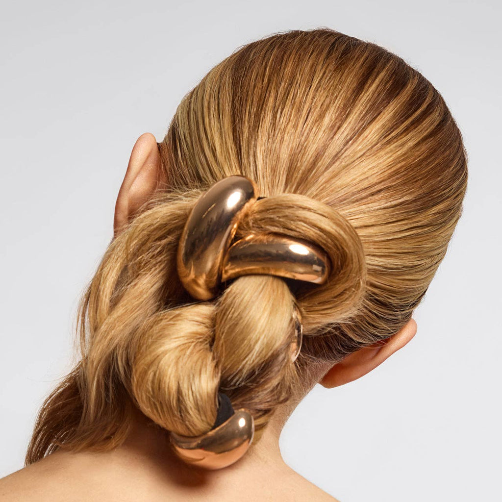 Gold Metal Cloud Hair Cuff