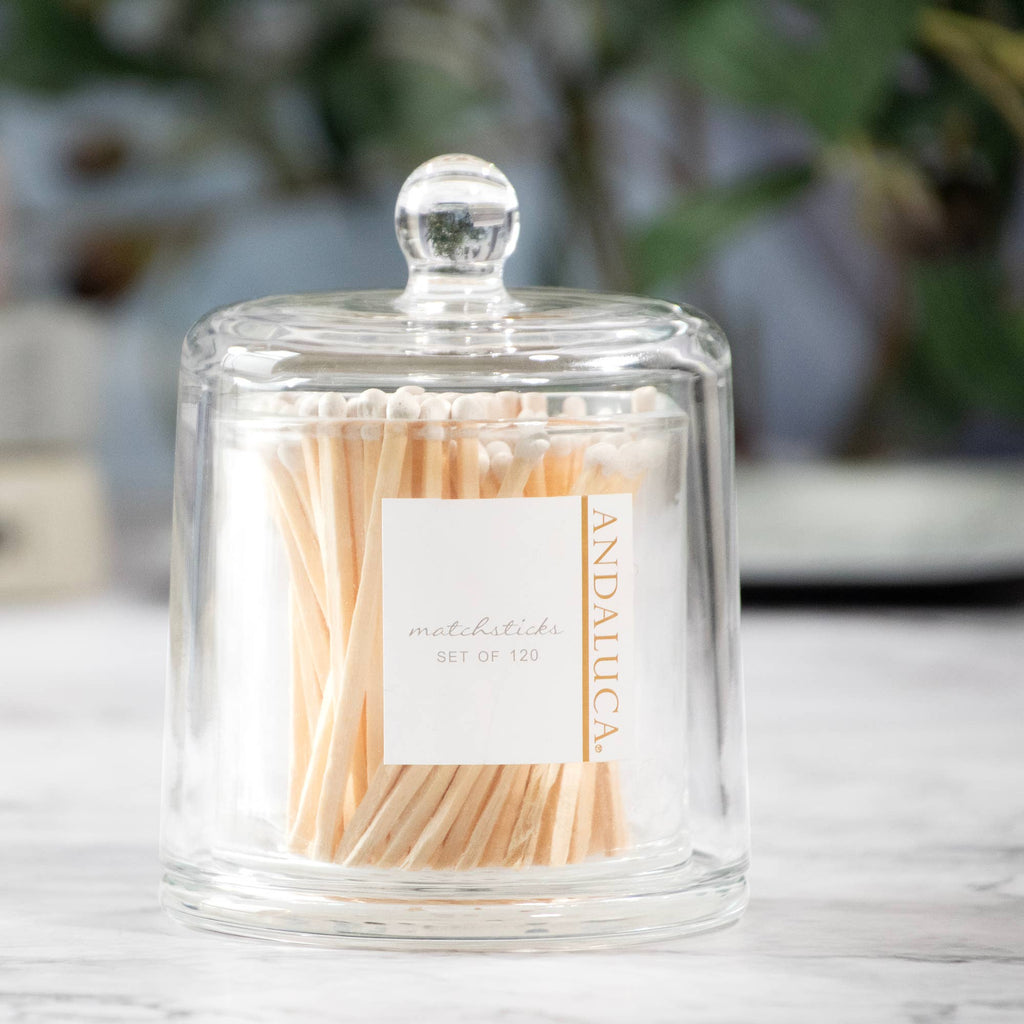 Glass Jar with Wooden Matches