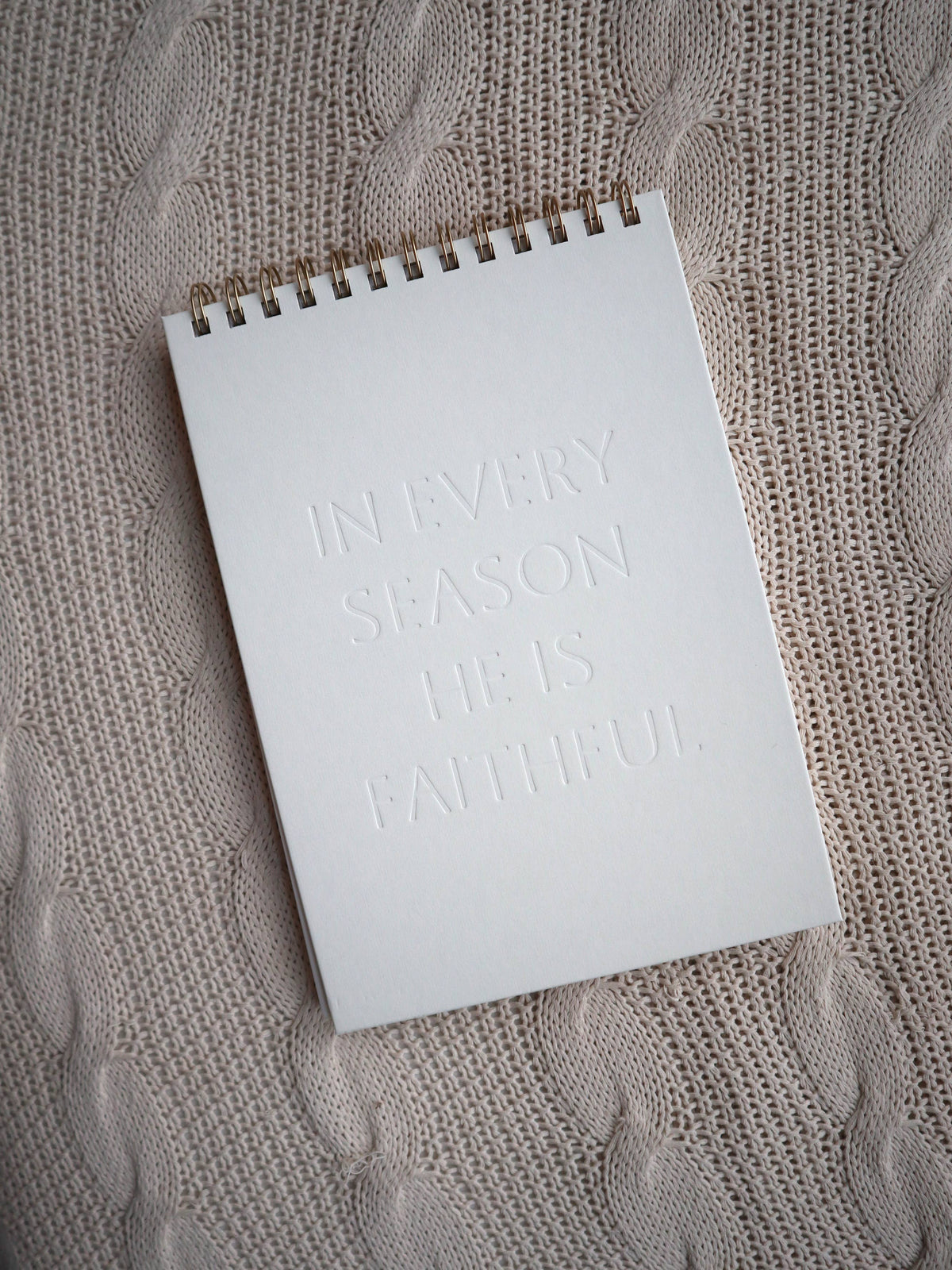 He is Faithful | Letterpress Notebook