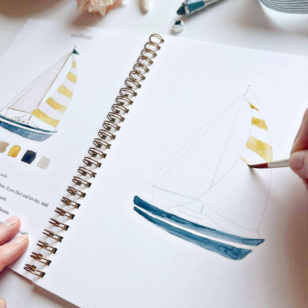 Seaside Watercolor Workbook | Emily Lex