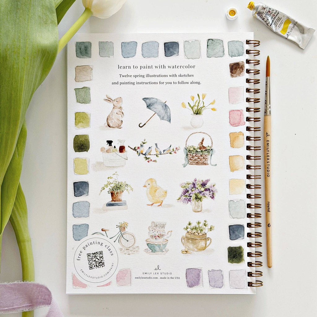 Spring Watercolor Workbook | Emily Lex