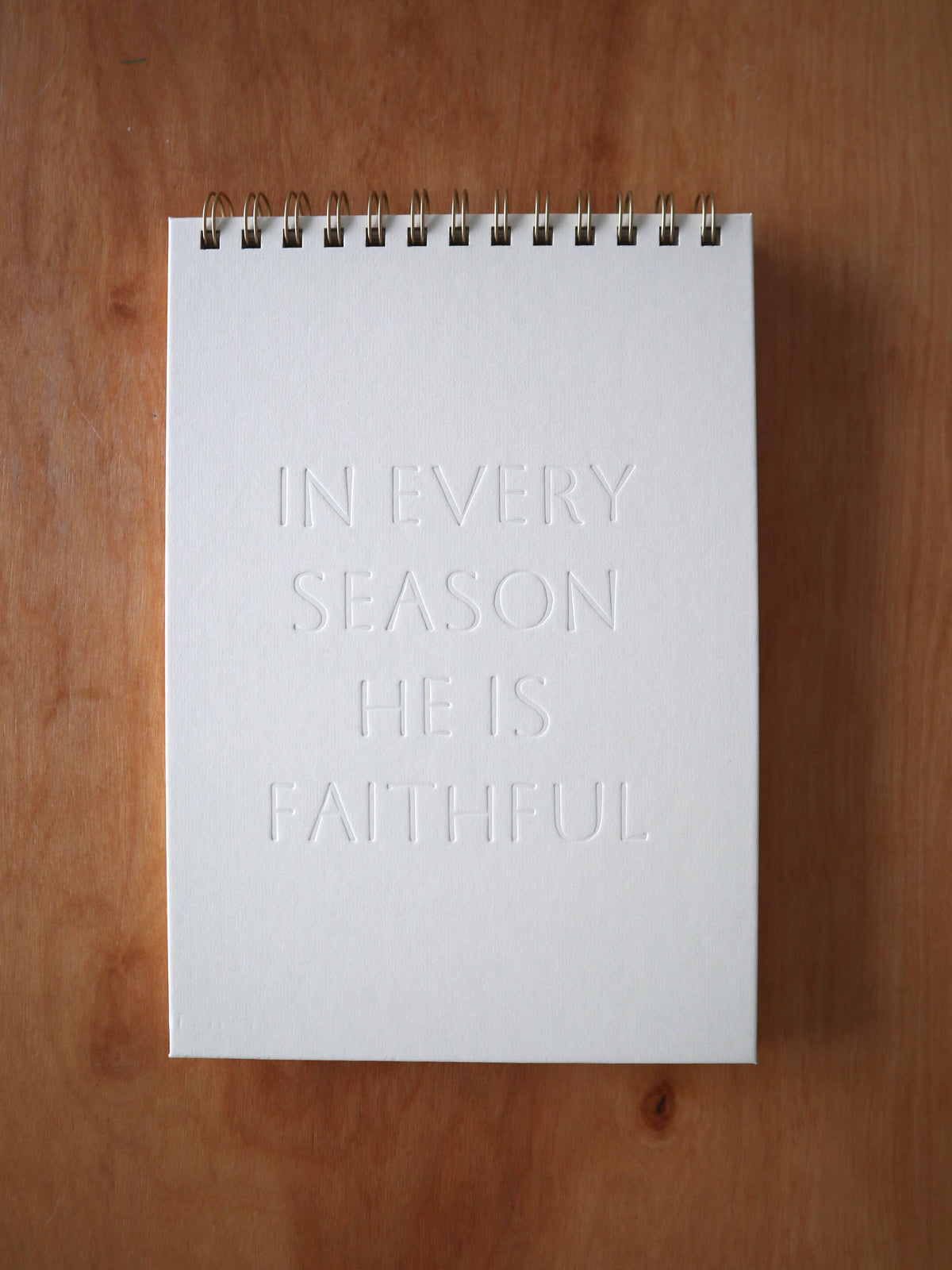 He is Faithful | Letterpress Notebook