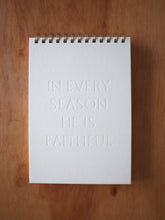 He is Faithful | Letterpress Notebook
