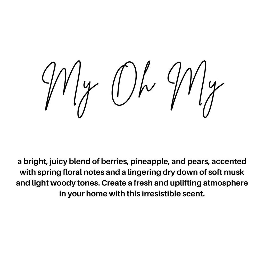 "My Oh My" Scented Candle (Discounted)