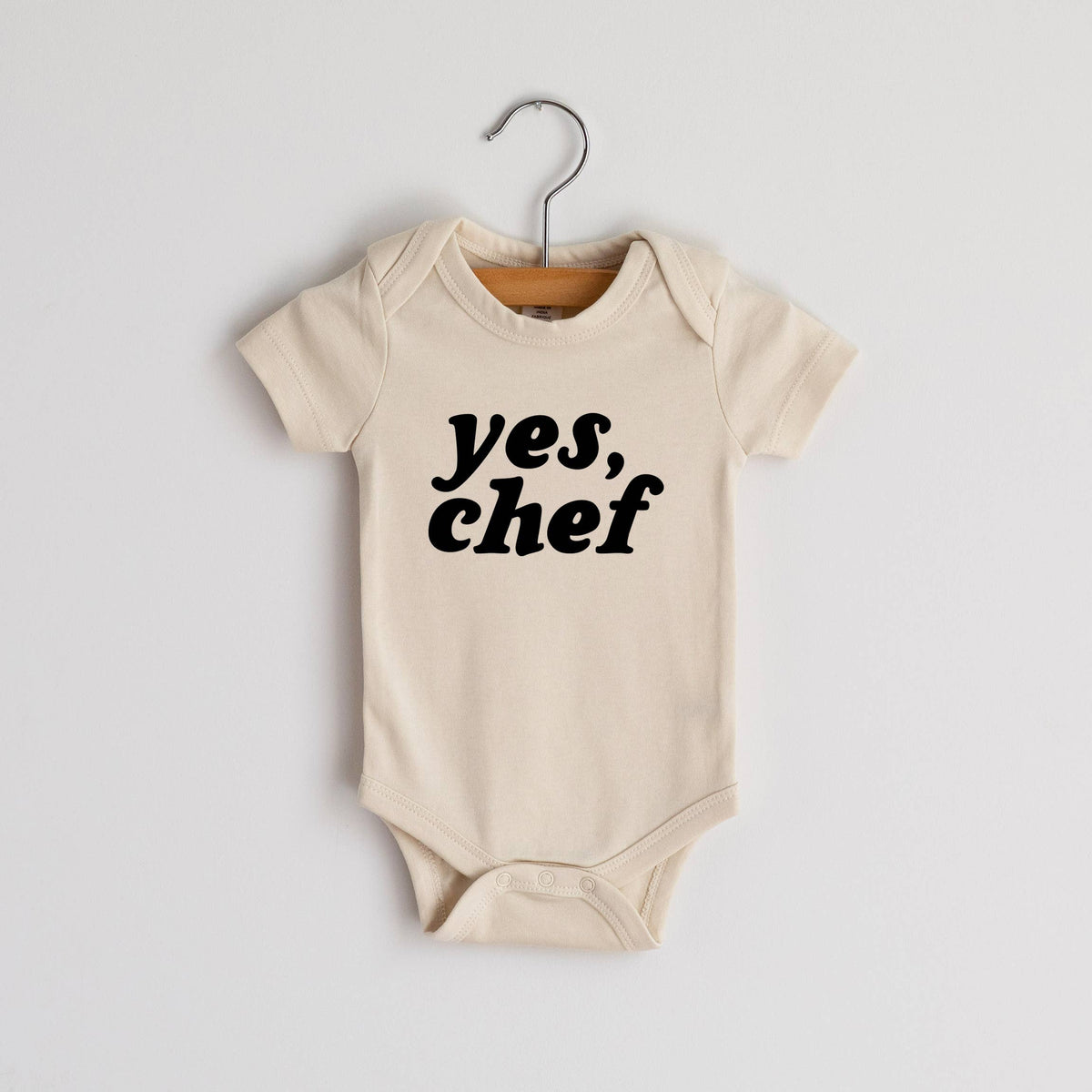 Organic Baby Onesie: "Yes, Chef"