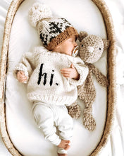 Hi. Crew Neck Infant Sweater