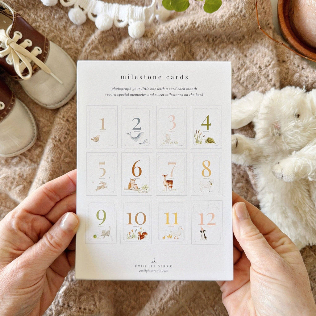Monthly Milestone Cards