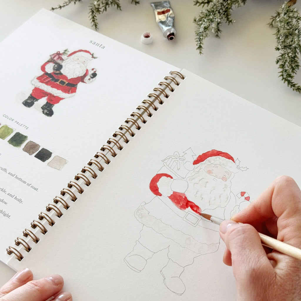 Classic Christmas Watercolor Workbook | Emily Lex Artwork