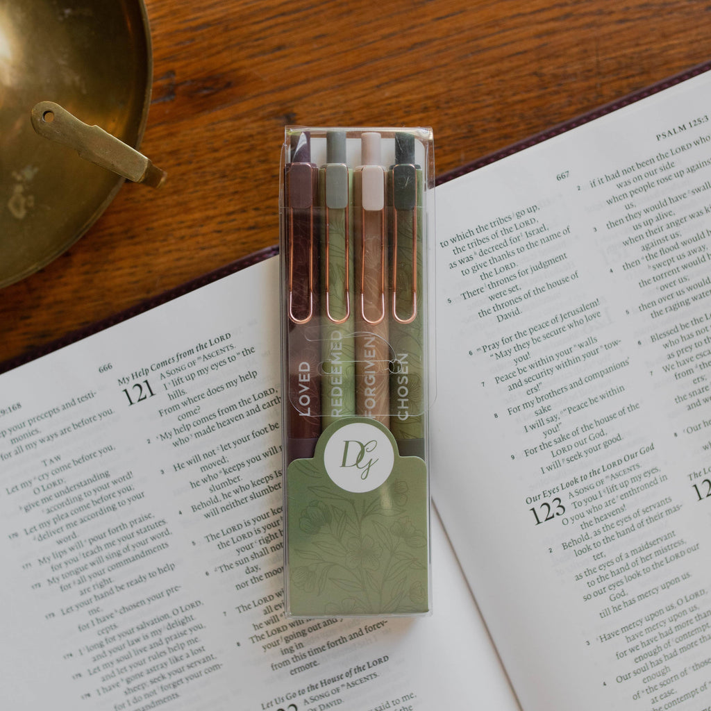Identity Pen Set | Loved, Redeemed, Forgiven & Chosen