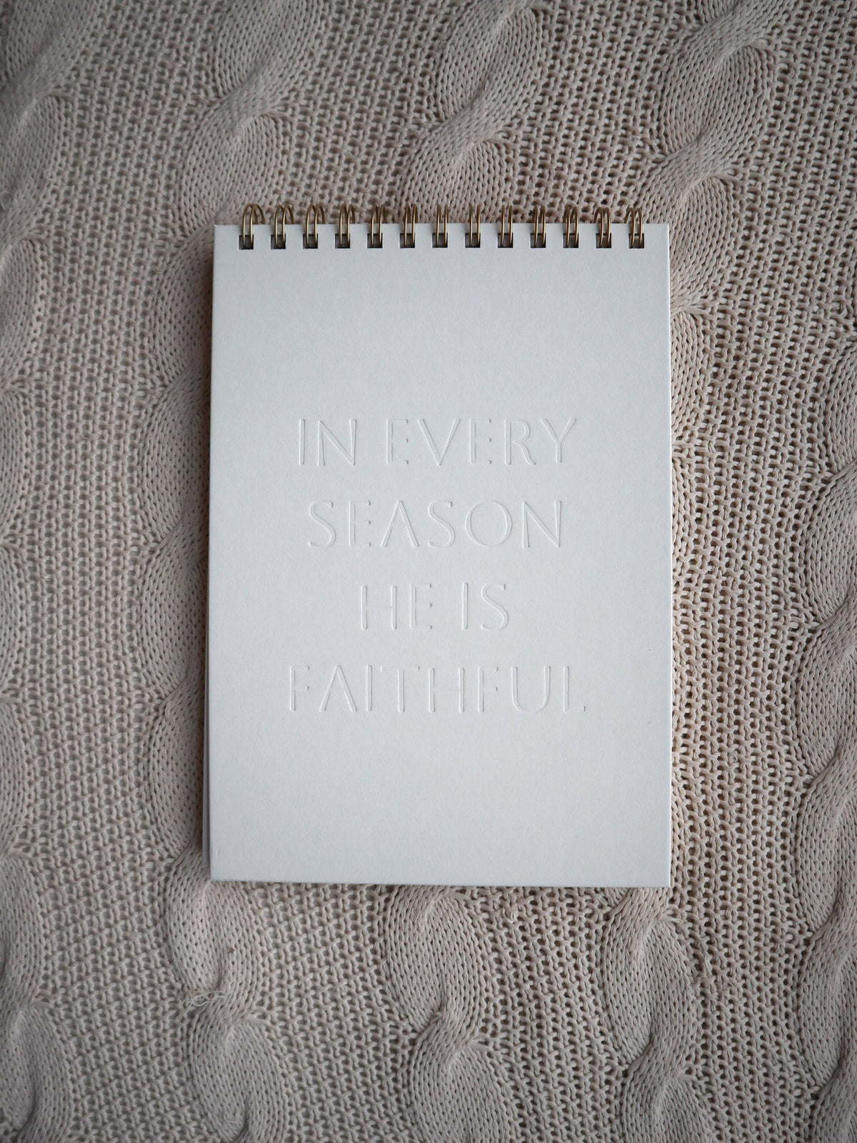 He is Faithful | Letterpress Notebook
