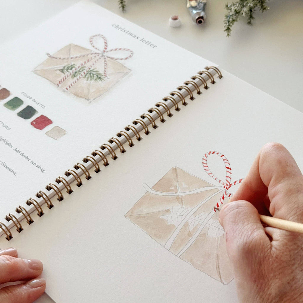 Classic Christmas Watercolor Workbook | Emily Lex Artwork