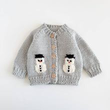 Knit Snowman Baby Sweater
