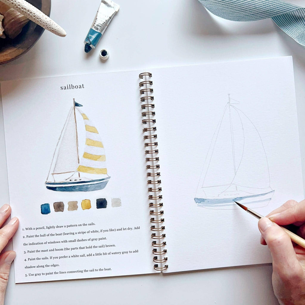 Seaside Watercolor Workbook | Emily Lex