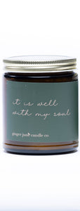 "It Is Well With My Soul" Candle