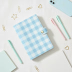 Daily Notes Refillable Journal | Blue Gingham | 5x7