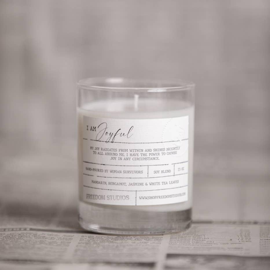 "I AM Joyful" Hand Poured Artisan Candle