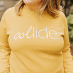 Collide Crew Neck Sweatshirt | Ash Grey | Mauve | Mustard | White