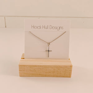 Heidi Hull Simple Cross Necklace