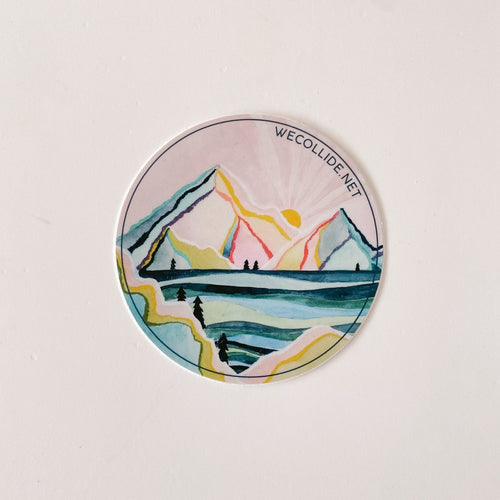 Reckless Event - Mountain Scene Sticker