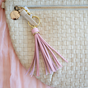 Fern & Arrow Leather Tassel Keychain - Assorted Colors