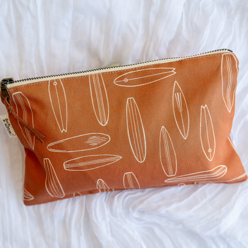Fern & Arrow Anthro Inspired Zipper Clutch Bag - Large