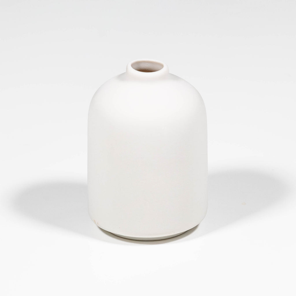 White Minimalist Ceramic Vase