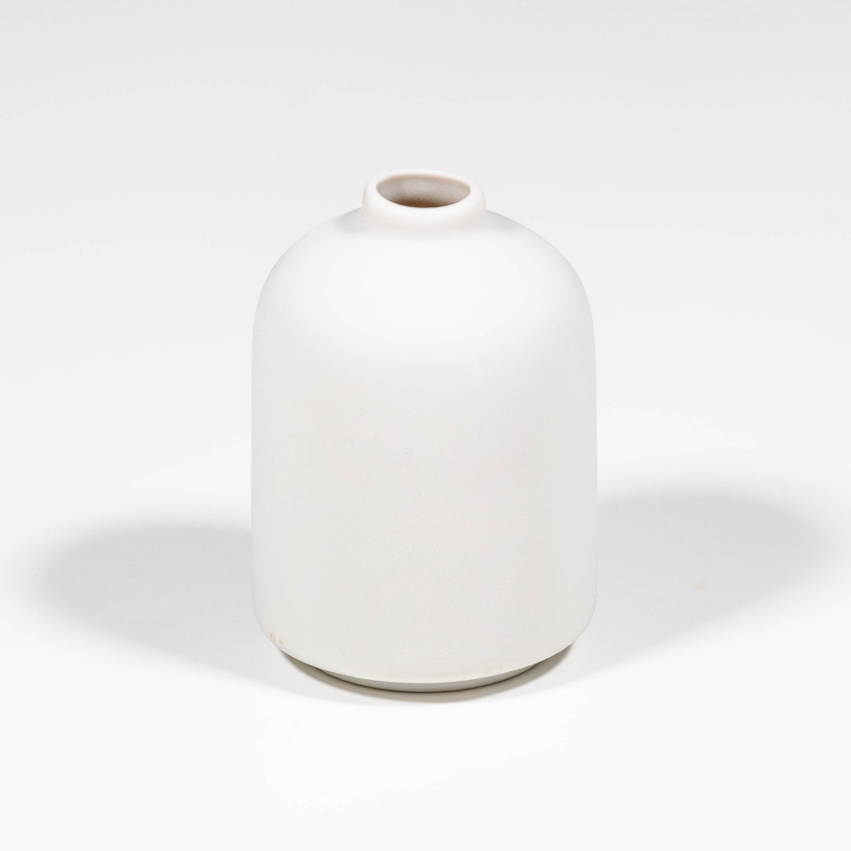 White Minimalist Ceramic Vase