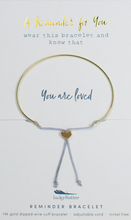 You are LOVED Heart Reminder Bracelet