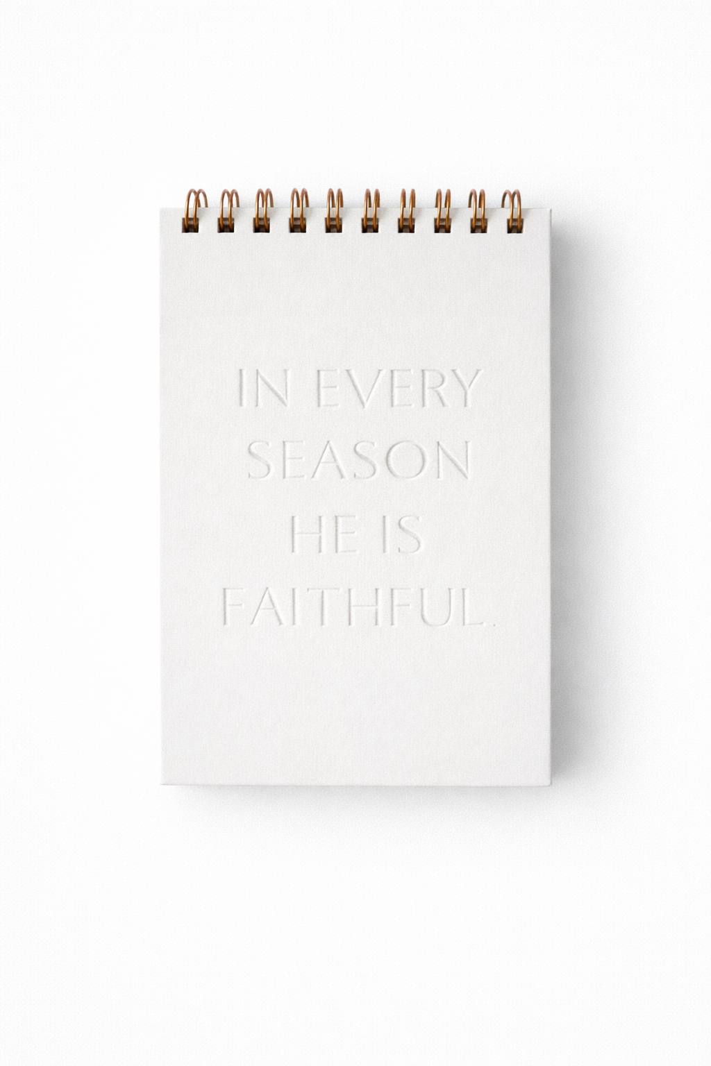 He is Faithful | Letterpress Notebook
