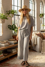 Striped Knit Top and Pants Set