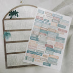 Bible Reading Progress Tracker Sticker Set