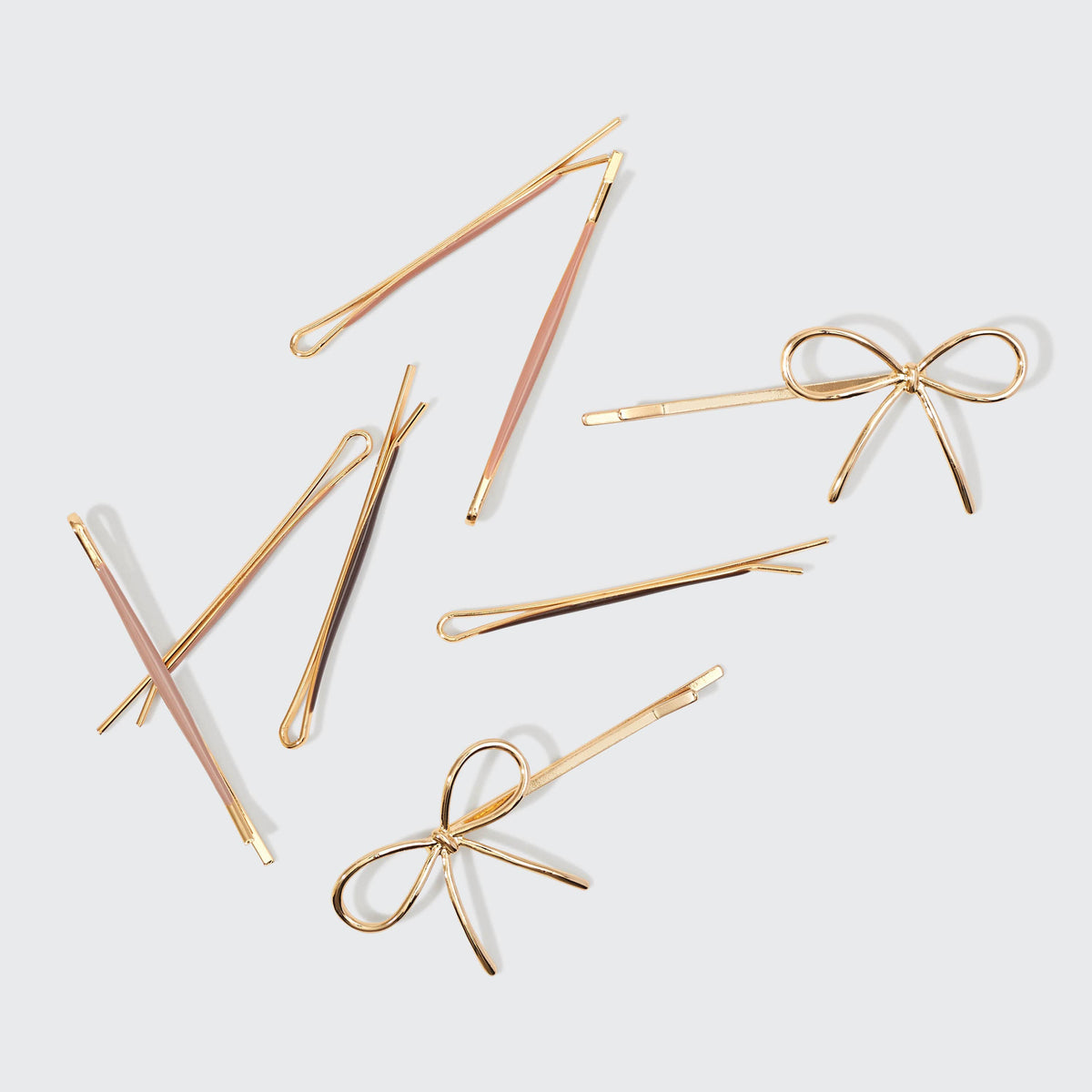 Metal Enamel Bobby Pins Set
